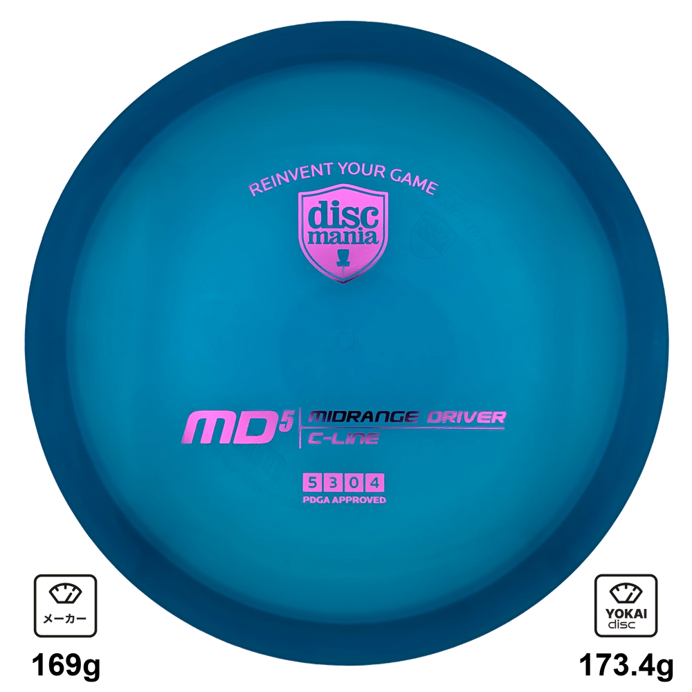 Discmania MD5, C-Line, Blue, 173.4