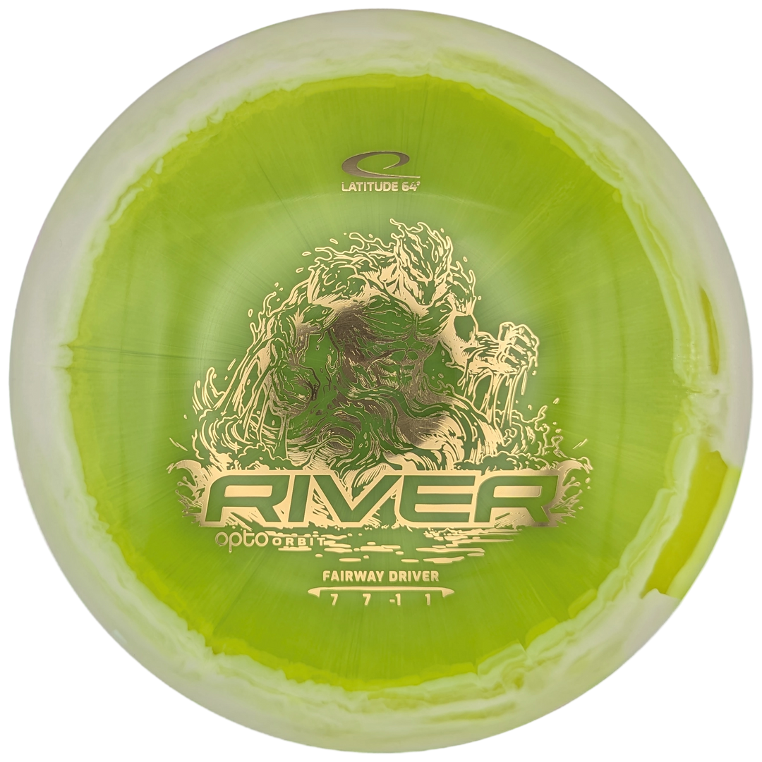 Latitude 64 River, Opto Orbit, Yellow with White Rim, 175.0