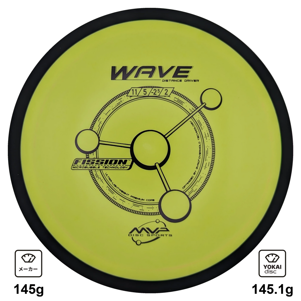 MVP Wave, Fission, Yellow with Black Rim, 145.1